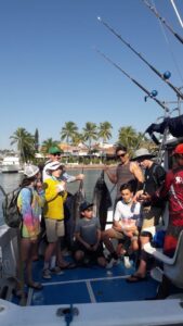 family fishing in puerto vallarta mexico