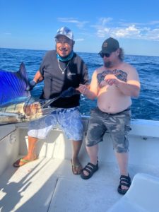 mexico sailfish action with Capt. Pete